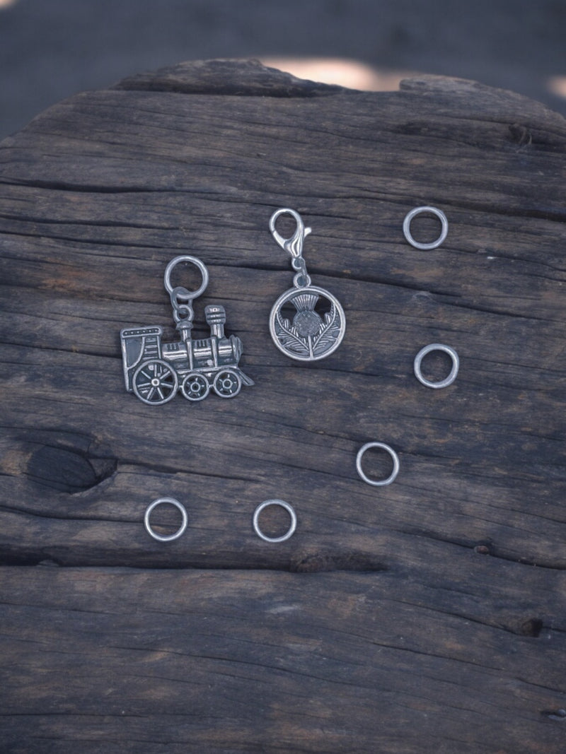 Steam Engine Stitch Markers