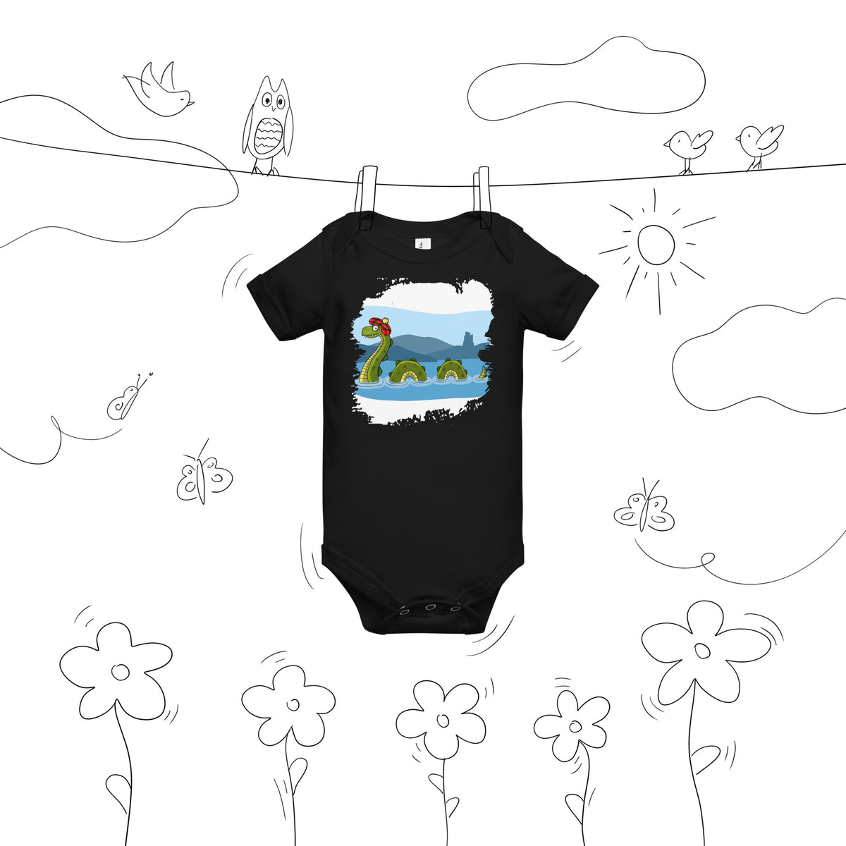 Nessie Baby short sleeve one piece