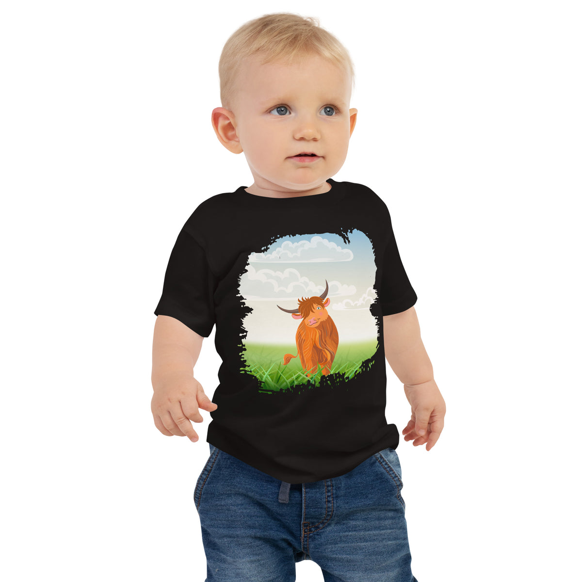 Highland Coo Baby Jersey Short Sleeve Tee