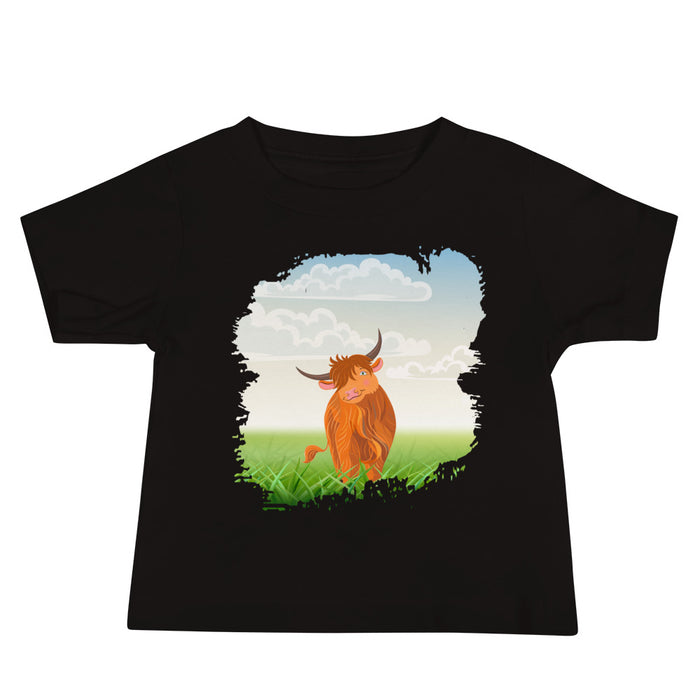 Highland Coo Baby Jersey Short Sleeve Tee