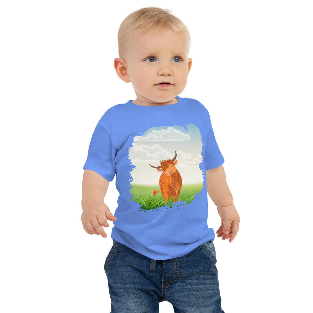 Highland Coo Baby Jersey Short Sleeve Tee