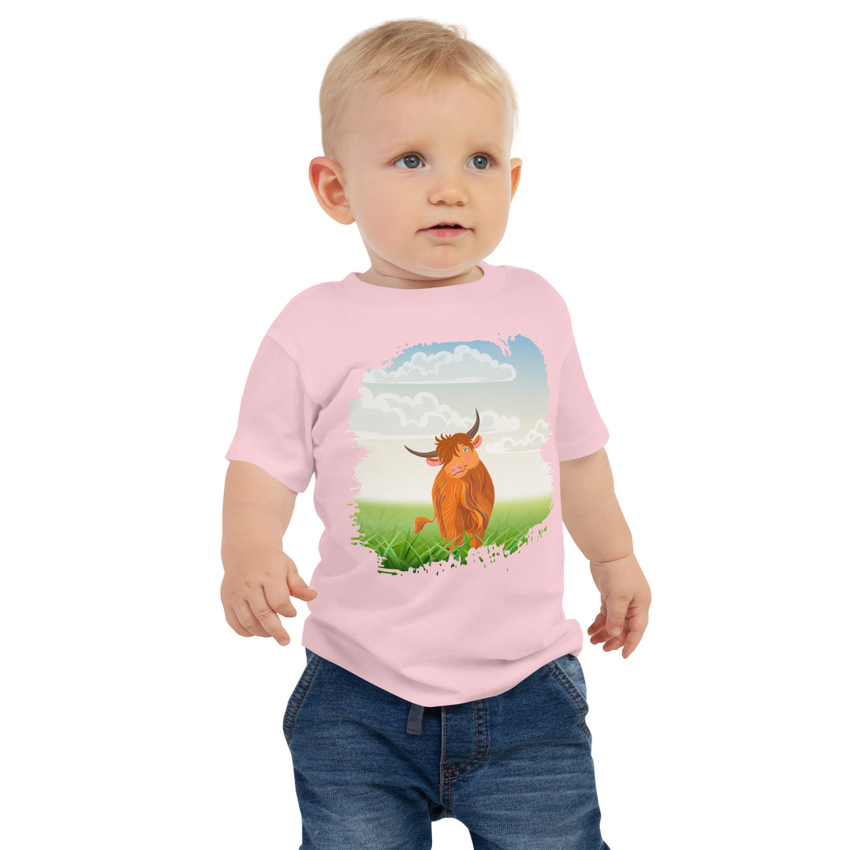 Highland Coo Baby Jersey Short Sleeve Tee