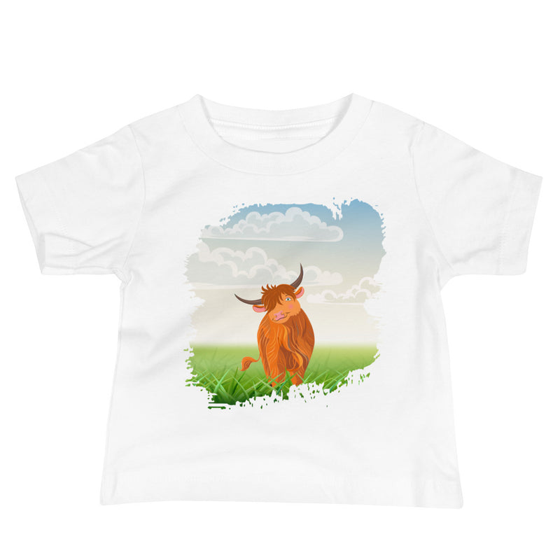 Highland Coo Baby Jersey Short Sleeve Tee