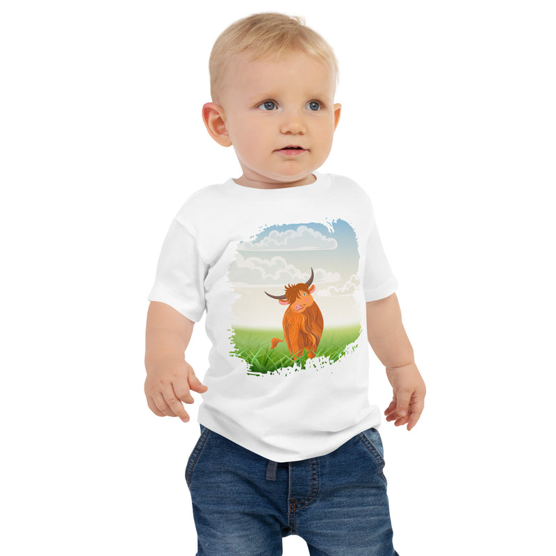 Highland Coo Baby Jersey Short Sleeve Tee