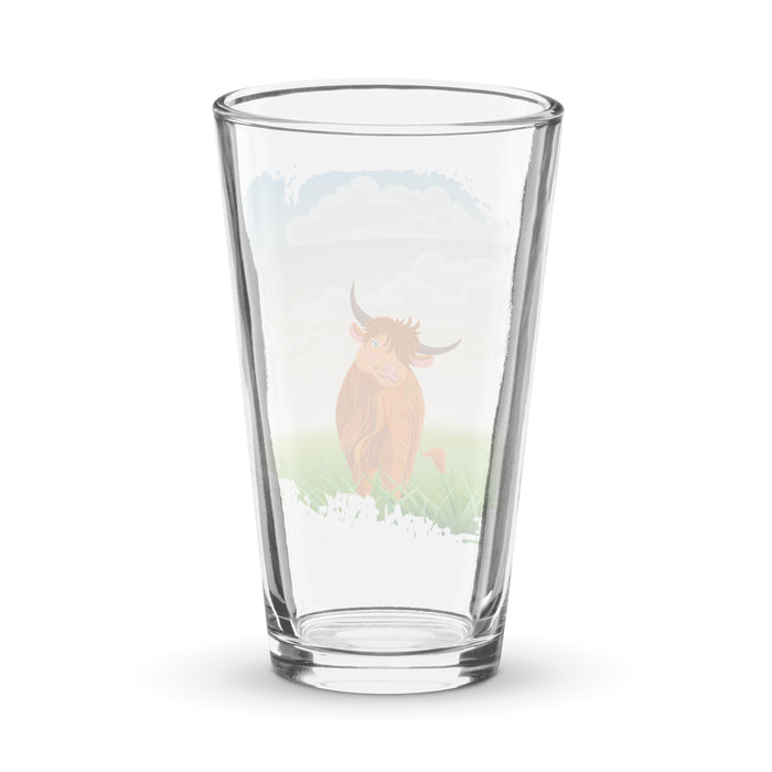 Highland Coo Pint Glass