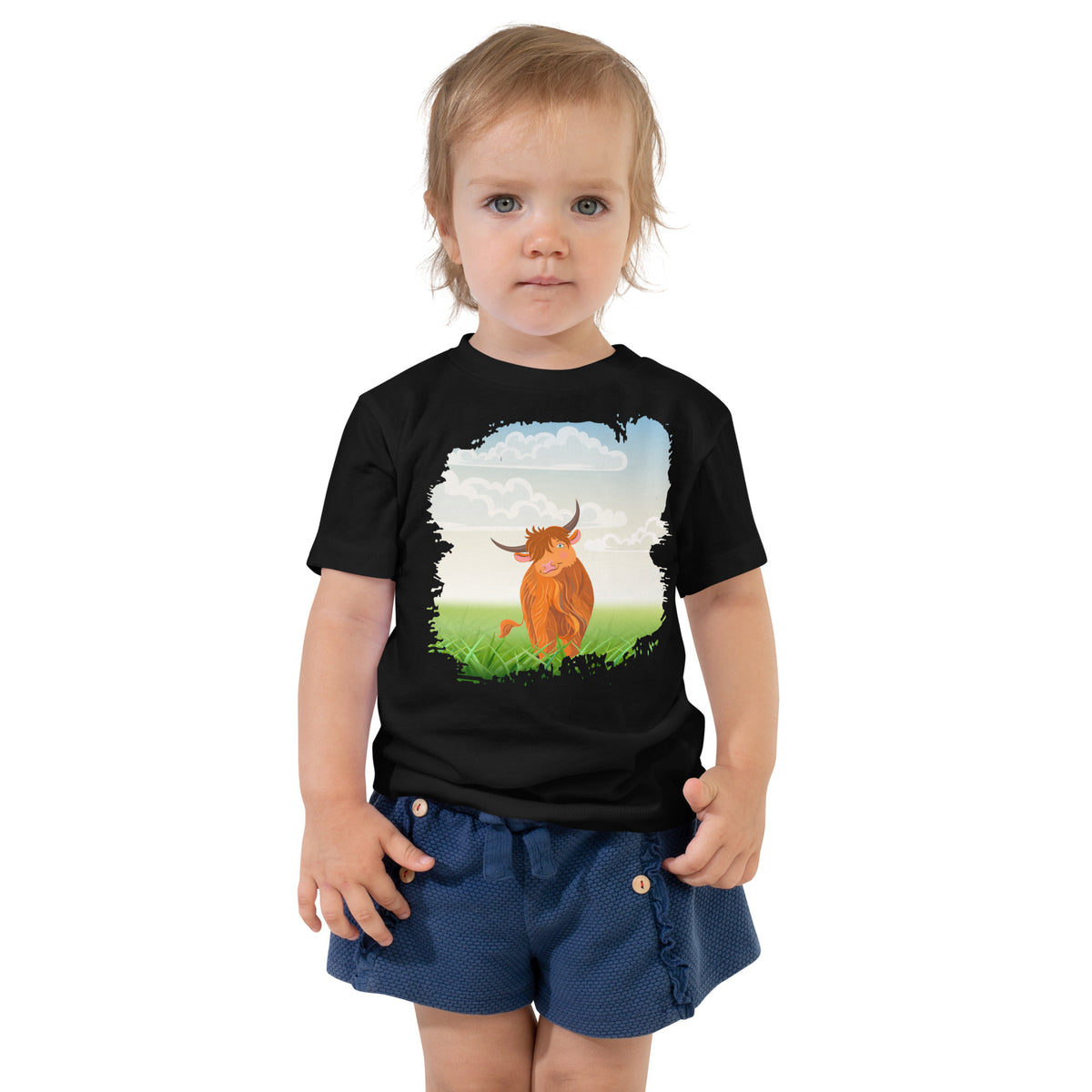 Highland Coo Toddler Short Sleeve Tee