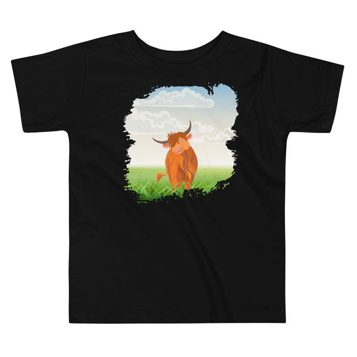 Highland Coo Toddler Short Sleeve Tee