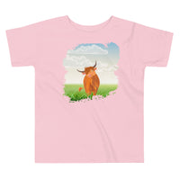 Camiseta de manga corta para niños pequeños Highland Coo