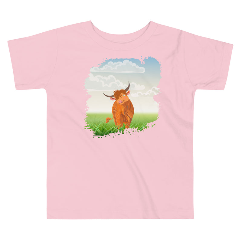 Highland Coo Toddler Short Sleeve Tee