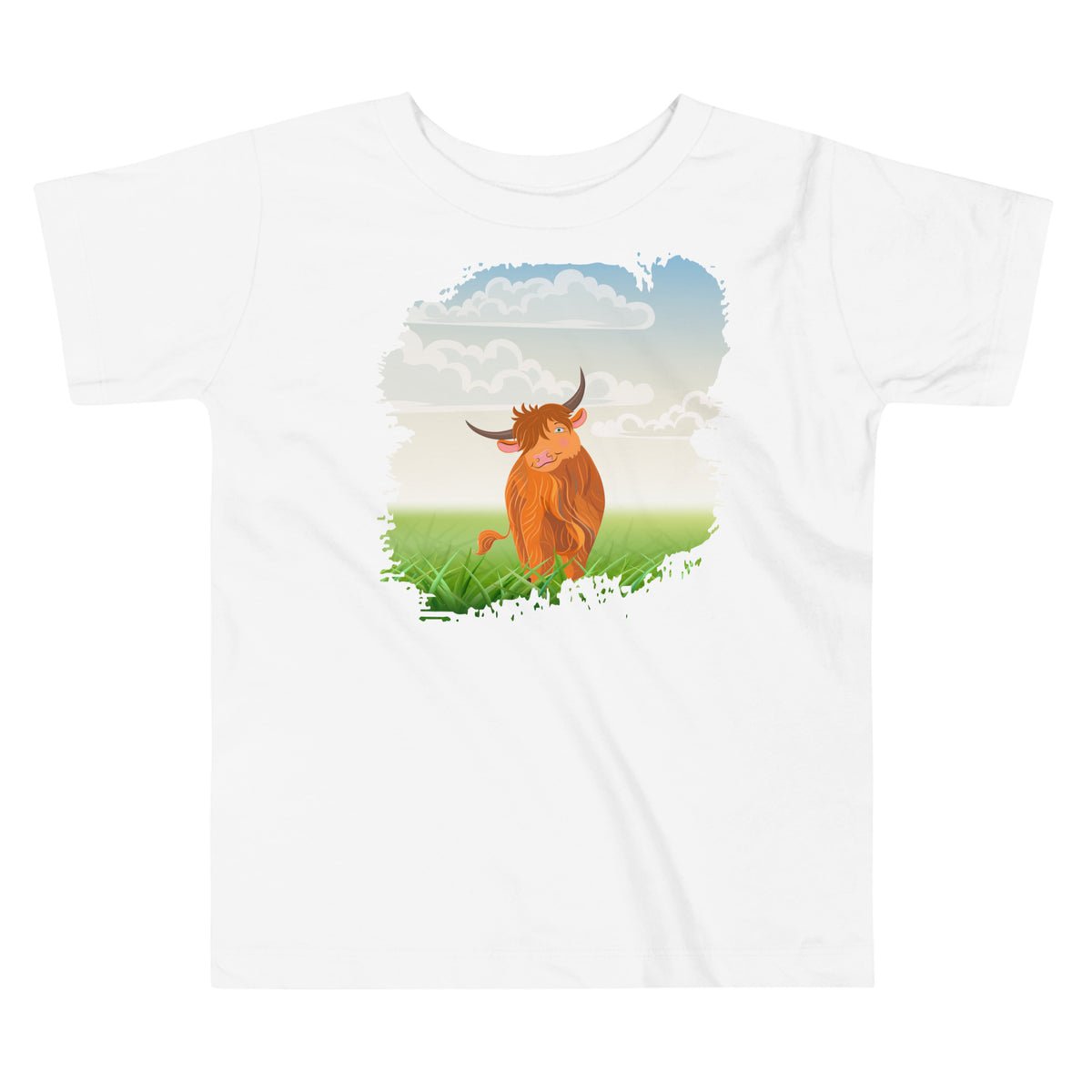 Highland Coo Toddler Short Sleeve Tee