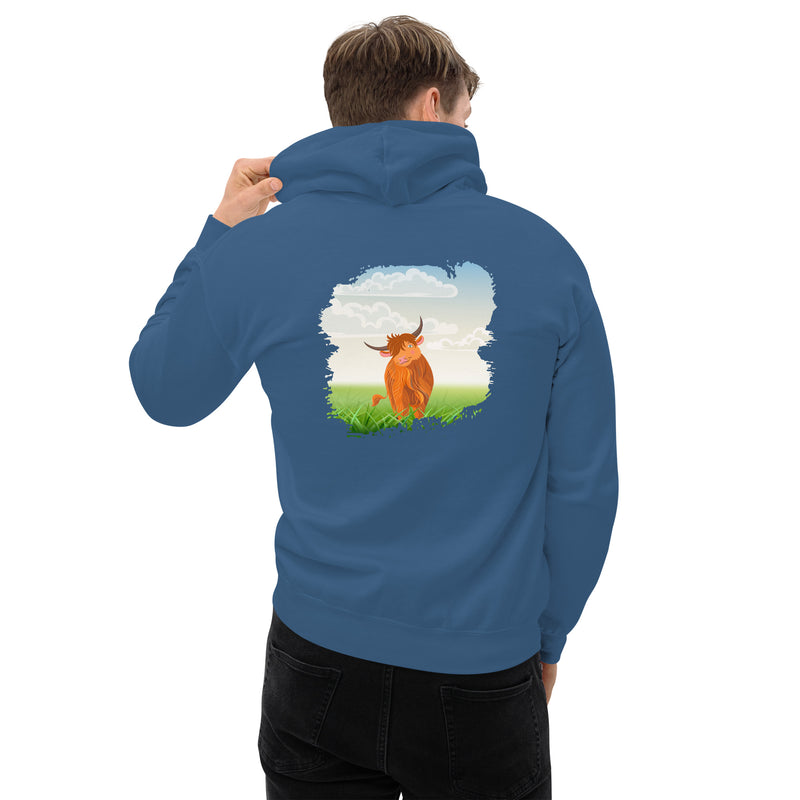 Sweat à capuche pour adulte Highland Coo