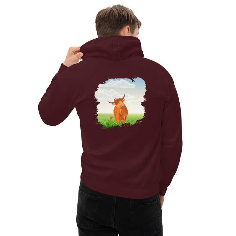 Sweat à capuche pour adulte Highland Coo