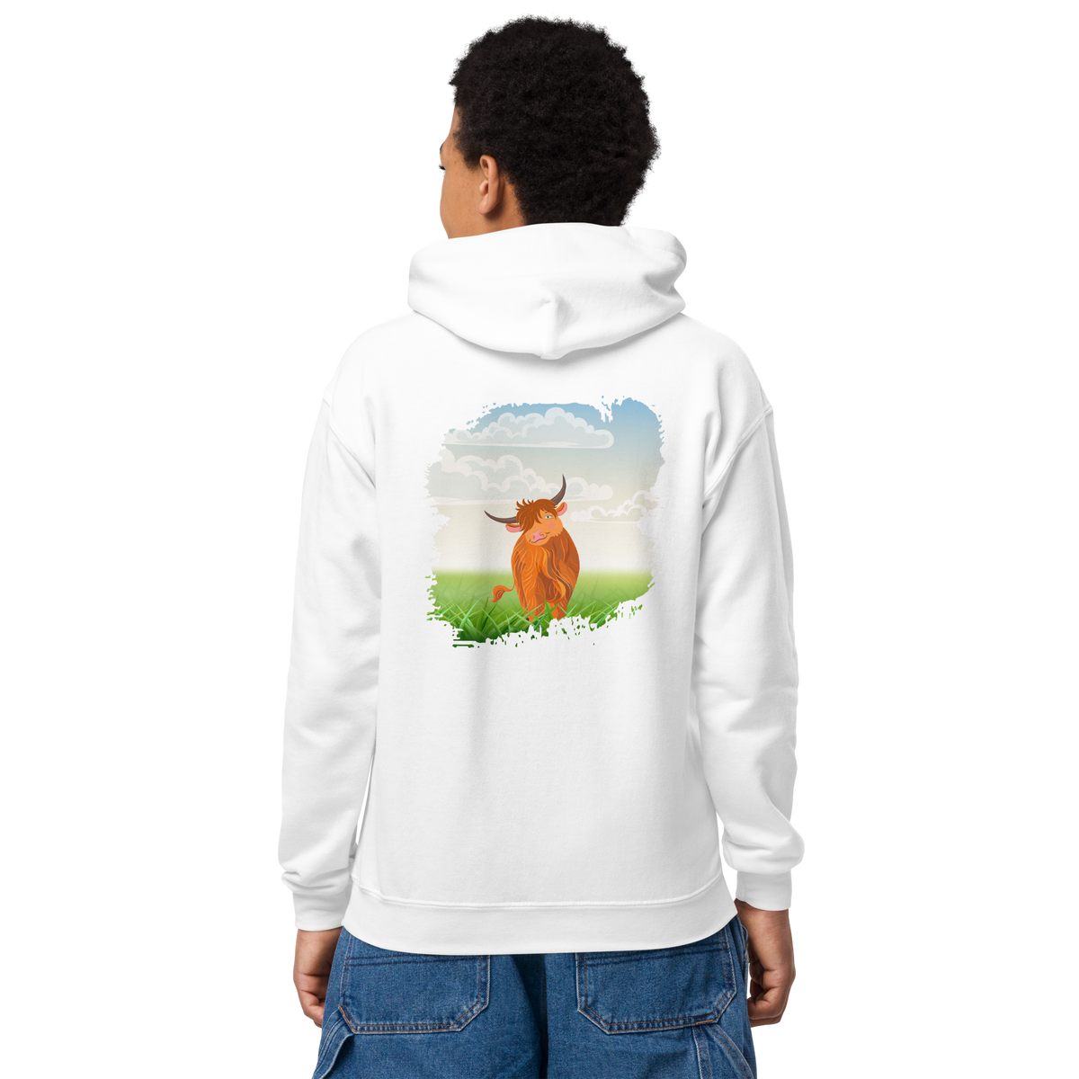 Highland Coo Youth Hoodie